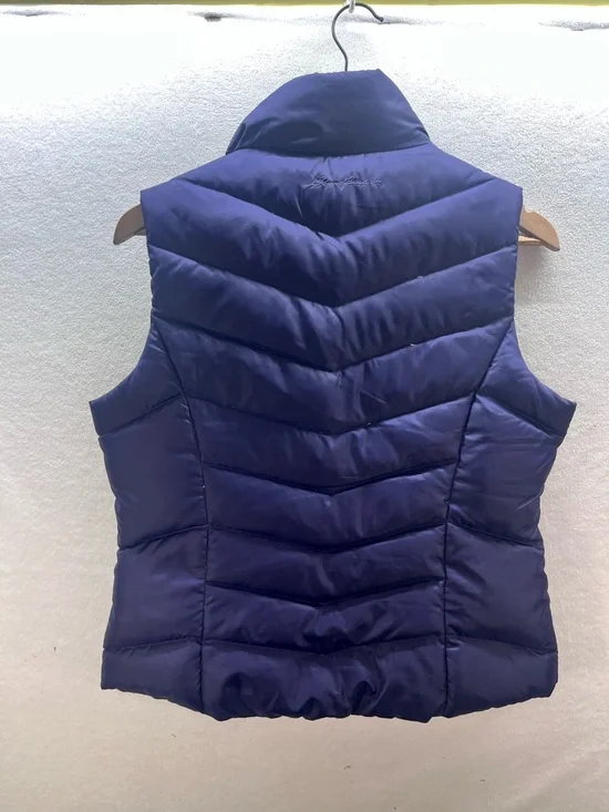 Eddie Bauer EB550 Down Puffer Vest Womens PM dark Purple Goose 3112 - Picture 10 of 11